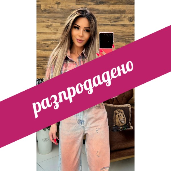 Риза pink square